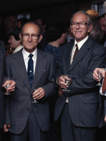 Figure 4: César Milstein and Fred Sanger