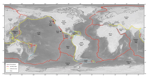 map of subduction zones