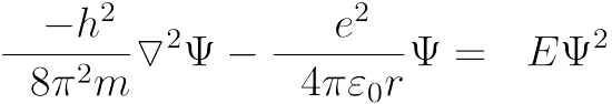 Schrodinger equation hydrogen
