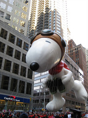 Snoopy balloon parade