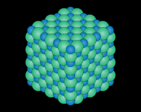 Sodium chloride lattice